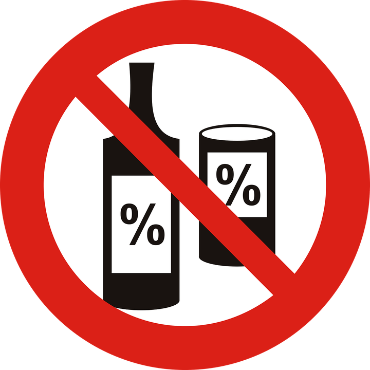Slika odbijanja alkohola